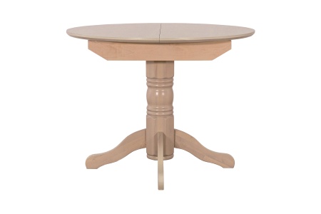 Стол раздвижной с круглой крышкой выбеленная береза
