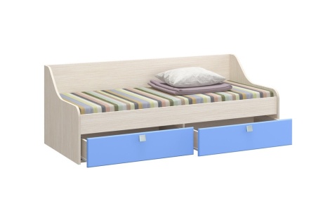 Детская Кровать Юнга-М МДФ (Ш-850 x В-650 x Д-1830 мм)/Разные Цвета