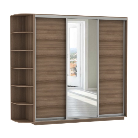 Шкаф-Купе 3-х Створчатый Тиффани Рамир Медиум-1 Ш-1800/2100/2200 мм/Разные Цвета