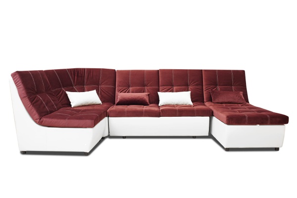 Диван Угловой Коста-Рика ППУ (Ш-3300 х Г-1800 х В-1020 мм)/Разные Цвета