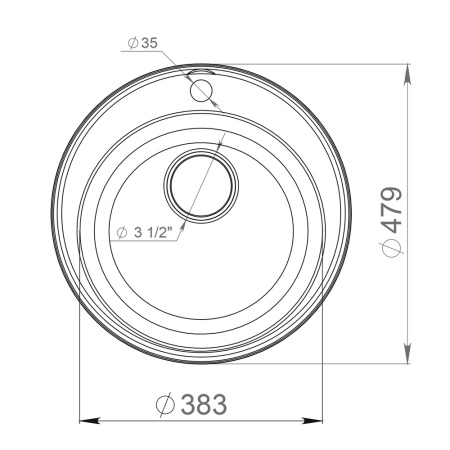 Мойка QUARZ 08, черный